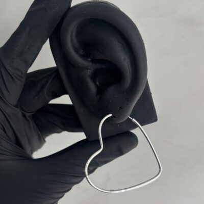 Argola formato de coração