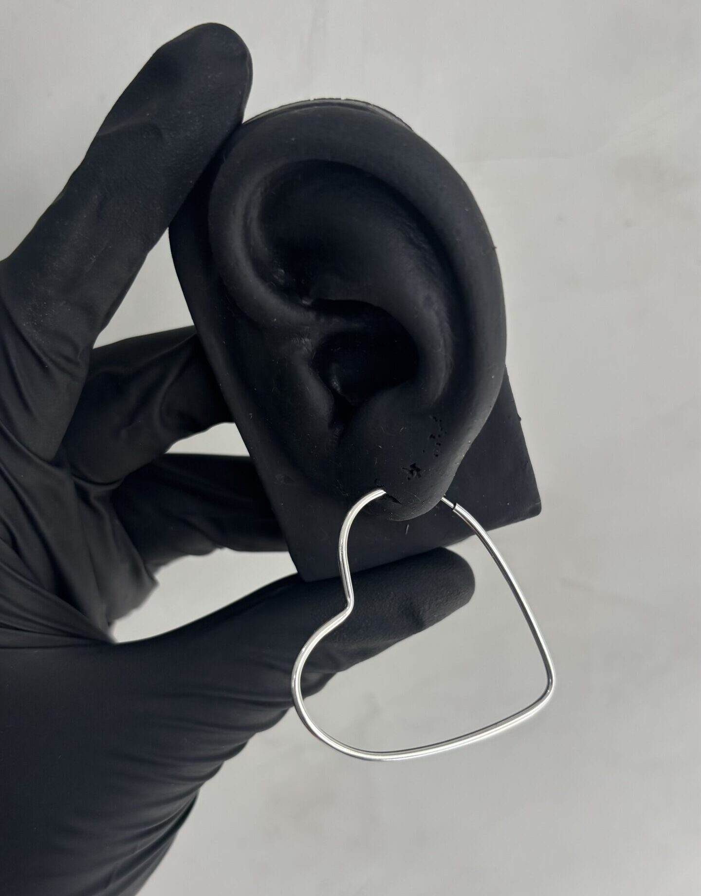 Argola formato de coração