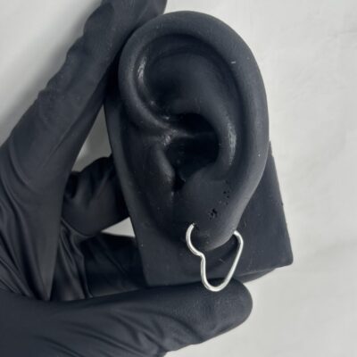 Argola formato de coração