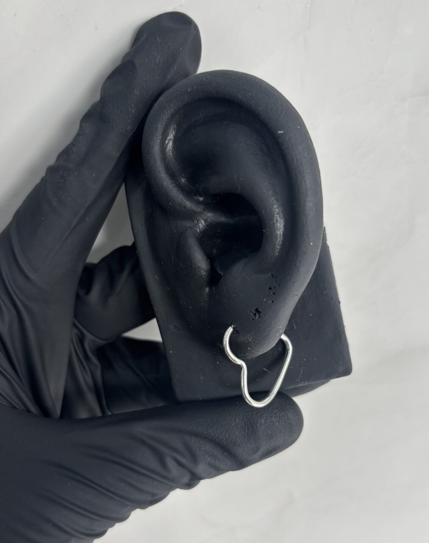 Argola formato de coração