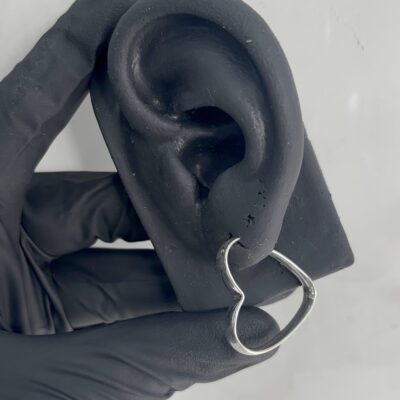 Argola formato de coração orgânica